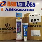 LOTE 057 - 48 BISNAGAS DE SILICONE ACÉTICO TRANSPARENTE 50G. (NO ESTADO, LEILÃO NÃO TEM GARANTIA E NEM DEVOLUÇÃO, SUJEITO A POSSÍVEIS AVARIAS VISÍVEIS/OCULTAS E/OU AUSÊNCIA DE COMPONENTES).
