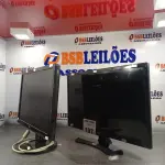 LOTE 197 - 02 MONITORES MARCAS E MODELOS DIVERSOS. (NO ESTADO, LEILÃO NÃO TEM GARANTIA E NEM DEVOLUÇÃO, SUJEITO A POSSÍVEIS AVARIAS VISÍVEIS/OCULTAS E/OU AUSÊNCIA DE COMPONENTES).