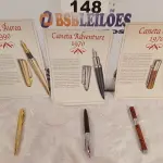 LOTE 148 - 03 CANETAS SENDO: 01 ÁUREA 1990, 01 ADVENTURE 1970 E 01 ORION 1970. (NO ESTADO, LEILÃO NÃO TEM GARANTIA E NEM DEVOLUÇÃO, SUJEITO A POSSÍVEIS AVARIAS VISÍVEIS/OCULTAS E/OU AUSÊNCIA DE COMPONENTES).