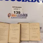 LOTE 139 - 02 LIVROS JOSÉ DE ALENCAR OBRA O GUARANI EM 02 VOLUMES EDIÇÃO 1915. (NO ESTADO, LEILÃO NÃO TEM GARANTIA E NEM DEVOLUÇÃO, SUJEITO A POSSÍVEIS AVARIAS VISÍVEIS/OCULTAS E/OU AUSÊNCIA DE COMPONENTES).