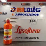 LOTE 144 - 12 LITROS DE LYSOFORM. (NO ESTADO, LEILÃO NÃO TEM GARANTIA E NEM DEVOLUÇÃO, SUJEITO A POSSÍVEIS AVARIAS VISÍVEIS/OCULTAS E/OU AUSÊNCIA DE COMPONENTES).