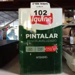 LOTE 102 - 01 LATA DE TINTA IQUINE PINTALAR INTERIORES FOSCO AVELUDADO NA COR BRANCO GELO 18L. (NO ESTADO, LEILÃO NÃO TEM GARANTIA E NEM DEVOLUÇÃO, SUJEITO A POSSÍVEIS AVARIAS VISÍVEIS/OCULTAS E/OU AUSÊNCIA DE COMPONENTES).