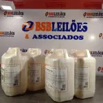 LOTE 126 - 20 LITROS DE ESPUMA HIGIENIZADORA PARA ANTISSEPSIA INSTANTÂNEA DAS MÃOS. (NO ESTADO, LEILÃO NÃO TEM GARANTIA E NEM DEVOLUÇÃO, SUJEITO A POSSÍVEIS AVARIAS VISÍVEIS/OCULTAS E/OU AUSÊNCIA DE COMPONENTES).