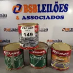 LOTE 149 - 03 GALÕES DE TINTA PARA PISO RENNER E 01 GALÃO DE RESINA ACRÍLICA PARA PEDRAS 3,6L. (NO ESTADO, LEILÃO NÃO TEM GARANTIA E NEM DEVOLUÇÃO, SUJEITO A POSSÍVEIS AVARIAS VISÍVEIS/OCULTAS E/OU AUSÊNCIA DE COMPONENTES).