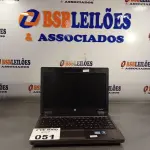 LOTE 051 - 01 NOTEBOOK MARCA HP I5 MODELO PROBOOK 6460B COM BATERIA PARA RETIRADA DE PEÇAS. (NO ESTADO, LEILÃO NÃO TEM GARANTIA E NEM DEVOLUÇÃO, SUJEITO A POSSÍVEIS AVARIAS VISÍVEIS/OCULTAS E/OU AUSÊNCIA DE COMPONENTES).