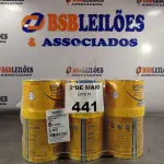 LOTE 441 - 06 LATAS DE ADESIVO ESTRUTURAL DE BASE EPÓXI MEDIA FLUIDEZ, COMPONENTES A+B. (NO ESTADO, LEILÃO NÃO TEM GARANTIA E NEM DEVOLUÇÃO, SUJEITO A POSSÍVEIS AVARIAS VISÍVEIS/OCULTAS E/OU AUSÊNCIA DE COMPONENTES).