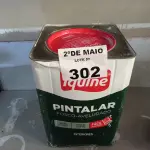LOTE 302 - 01 LATA DE TINTA IQUINE PINTALAR INTERIORES FOSCO AVELUDADO NA COR BRANCO GELO 18L. (NO ESTADO, LEILÃO NÃO TEM GARANTIA E NEM DEVOLUÇÃO, SUJEITO A POSSÍVEIS AVARIAS VISÍVEIS/OCULTAS E/OU AUSÊNCIA DE COMPONENTES).