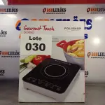 LOTE 030 - 01 - FOGÃO COOKTOP POR INDUÇÃO GOURMET TOUCH POLISHOP (NO ESTADO, NÃO SABEMOS SE FUNCIONA. LEILÃO NÃO TEM GARANTIA E NEM DEVOLUÇÃO, SUJEITO A POSSÍVEIS AVARIAS VISÍVEIS/OCULTAS E/OU AUSÊNCIA DE COMPONENTES)