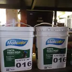 LOTE 016 - 02 - TINTAS PARA PISO MAKCOLOR (NO ESTADO, NÃO SABEMOS SE FUNCIONA. LEILÃO NÃO TEM GARANTIA E NEM DEVOLUÇÃO, SUJEITO A POSSÍVEIS AVARIAS VISÍVEIS/OCULTAS E/OU AUSÊNCIA DE COMPONENTES)
