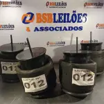 LOTE 012 - 04 - BOLSAS SUSPENSÃO PNEUMÁTICA TRUCK SCANIA S4/S51T15LR4 ST030 COM BASE (NO ESTADO, NÃO SABEMOS SEFUNCIONA. LEILÃO NÃO TEM GARANTIA E NEM DEVOLUÇÃO, SUJEITO A POSSÍVEIS AVARIAS VISÍVEIS/OCULTAS E/OUAUSÊNCIA DE COMPONENTES)