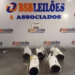 LOTE 206 - 01 LOTE COM VÁRIAS CÂMERAS DE SEGURANÇA. (NO ESTADO, LEILÃO NÃO TEM GARANTIA E NEM DEVOLUÇÃO, SUJEITO A POSSÍVEIS AVARIAS VISÍVEIS/OCULTAS E/OU AUSÊNCIA DE COMPONENTES).