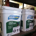 LOTE 016 - 02 - TINTAS PARA PISO MAKCOLOR (NO ESTADO, NÃO SABEMOS SE FUNCIONA. LEILÃO NÃO TEM GARANTIA E NEM DEVOLUÇÃO, SUJEITO A POSSÍVEIS AVARIAS VISÍVEIS/OCULTAS E/OU AUSÊNCIA DE COMPONENTES)