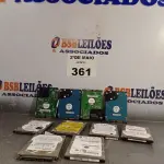 LOTE 361 - 10 HARD DISC PARA NOTEBOOK MARCAS E MODELOS DIVERSOS. (NO ESTADO, LEILÃO NÃO TEM GARANTIA E NEM DEVOLUÇÃO, SUJEITO A POSSÍVEIS AVARIAS VISÍVEIS/OCULTAS E/OU AUSÊNCIA DE COMPONENTES).