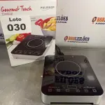 LOTE 030 - 01 - FOGÃO COOKTOP POR INDUÇÃO GOURMET TOUCH POLISHOP (NO ESTADO, NÃO SABEMOS SE FUNCIONA. LEILÃO NÃO TEM GARANTIA E NEM DEVOLUÇÃO, SUJEITO A POSSÍVEIS AVARIAS VISÍVEIS/OCULTAS E/OU AUSÊNCIA DE COMPONENTES)