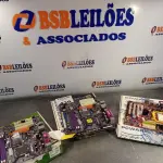 LOTE 439 - 03 PLACAS MÃE MARCAS E MODELOS DIVERSOS. (NO ESTADO, LEILÃO NÃO TEM GARANTIA E NEM DEVOLUÇÃO, SUJEITO A POSSÍVEIS AVARIAS VISÍVEIS/OCULTAS E/OU AUSÊNCIA DE COMPONENTES).