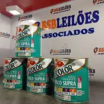 LOTE 028 - 04 – LATAS DE TINTA ACRÍLICA SUPRA LUKSCOLOR PREMIUM BRANCO 3,6L (NO ESTADO, NÃO SABEMOS SE FUNCIONA. LEILÃO NÃO TEM GARANTIA E NEM DEVOLUÇÃO, SUJEITO A POSSÍVEIS AVARIAS VISÍVEIS/OCULTAS E/OU AUSÊNCIA DE COMPONENTES)