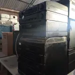 LOTE 394 - 05 APARELHOS DE SOM SENDO 03 TOCA DISCOS. (NO ESTADO, LEILÃO NÃO TEM GARANTIA E NEM DEVOLUÇÃO, SUJEITO A POSSÍVEIS AVARIAS VISÍVEIS/OCULTAS E/OU AUSÊNCIA DE COMPONENTES).