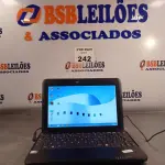 LOTE 242 - 01 NETBOOK MARCA NOVADATA, 2GB DE MEMÓRIA, HD 320GB E PROCESSADOR INTEL ATOM COM FONTE. (NO ESTADO, LEILÃO NÃO TEM GARANTIA E NEM DEVOLUÇÃO, SUJEITO A POSSÍVEIS AVARIAS VISÍVEIS/OCULTAS E/OU AUSÊNCIA DE COMPONENTES).