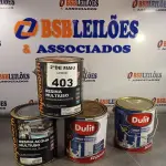 LOTE 403 - 02 GALÕES DE RESINA ACQUA MULTIUSO IMPERMEABILIZANTE, TELHAS, TIJOLOS, ARDÓSIA, PEDRAS NATURAIS E 02 GALÕES DE ESMALTE DULIT MADEIRA E METAIS SENDO 01 NA COR AMARELO BRILHANTE 3,6L. (NO ESTADO, LEILÃO NÃO TEM GARANTIA E NEM DEVOLUÇÃO, SUJEITO A POSSÍVEIS AVARIAS VISÍVEIS/OCULTAS E/OU AUSÊNCIA DE COMPONENTES).