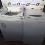 LOTE 414 - 02 MÁQUINAS DE LAVAR ROUPAS MARCAS E MODELOS DIVERSOS PARA RETIRADA DE PEÇAS. (NO ESTADO, LEILÃO NÃO TEM GARANTIA E NEM DEVOLUÇÃO, SUJEITO A POSSÍVEIS AVARIAS VISÍVEIS/OCULTAS E/OU AUSÊNCIA DE COMPONENTES).