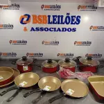 LOTE 003 - 01 - JOGO DE PANELA TRAMONTINA 15 PEÇAS (NO ESTADO, NÃO SABEMOS SE FUNCIONA. LEILÃO NÃO TEM GARANTIA E NEM DEVOLUÇÃO, SUJEITO A POSSÍVEIS AVARIAS VISÍVEIS/OCULTAS E/OU AUSÊNCIA DE COMPONENTES)