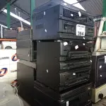 LOTE 394 - 05 APARELHOS DE SOM SENDO 03 TOCA DISCOS. (NO ESTADO, LEILÃO NÃO TEM GARANTIA E NEM DEVOLUÇÃO, SUJEITO A POSSÍVEIS AVARIAS VISÍVEIS/OCULTAS E/OU AUSÊNCIA DE COMPONENTES).