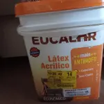 LOTE 191 - 02 - TINTAS ACRÍLICA EUCALAR 18 LITROS (NO ESTADO, NÃO SABEMOS SE FUNCIONA. LEILÃO NÃO TEM GARANTIA E NEM DEVOLUÇÃO, SUJEITO A POSSÍVEIS AVARIAS VISÍVEIS/OCULTAS E/OU AUSÊNCIA DE COMPONENTES)