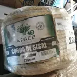 LOTE 286 - 220 METROS CORDA SISAL 18MM (NO ESTADO, NÃO SABEMOS SE FUNCIONA. LEILÃO NÃO TEM GARANTIA E NEM DEVOLUÇÃO, SUJEITO A POSSÍVEIS AVARIAS VISÍVEIS/OCULTAS E/OU AUSÊNCIA DE COMPONENTES)