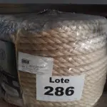 LOTE 286 - 220 METROS CORDA SISAL 18MM (NO ESTADO, NÃO SABEMOS SE FUNCIONA. LEILÃO NÃO TEM GARANTIA E NEM DEVOLUÇÃO, SUJEITO A POSSÍVEIS AVARIAS VISÍVEIS/OCULTAS E/OU AUSÊNCIA DE COMPONENTES)