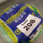 LOTE 208 - 01 - CABO FLEXÍVEL 10MM VERDE 100 METROS COBRECOM (NO ESTADO, NÃO SABEMOS SE FUNCIONA. LEILÃO NÃO TEM GARANTIA E NEM DEVOLUÇÃO, SUJEITO A POSSÍVEIS AVARIAS VISÍVEIS/OCULTAS E/OU AUSÊNCIA DE COMPONENTES)