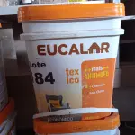 LOTE 184 - 02 - TINTAS ACRÍLICA EUCALAR 18 LITROS (NO ESTADO, NÃO SABEMOS SE FUNCIONA. LEILÃO NÃO TEM GARANTIA E NEM DEVOLUÇÃO, SUJEITO A POSSÍVEIS AVARIAS VISÍVEIS/OCULTAS E/OU AUSÊNCIA DE COMPONENTES)