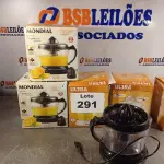 LOTE 291 - 06 – ESPREMEDORES DE FRUTAS (NO ESTADO, NÃO SABEMOS SE FUNCIONA. LEILÃO NÃO TEM GARANTIA E NEM DEVOLUÇÃO, SUJEITO A POSSÍVEIS AVARIAS VISÍVEIS/OCULTAS E/OU AUSÊNCIA DE COMPONENTES)