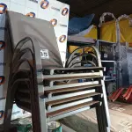 LOTE 085 - 05 - CADEIRAS ALMA AÇO (NO ESTADO, NÃO SABEMOS SE FUNCIONA. LEILÃO NÃO TEM GARANTIA E NEM DEVOLUÇÃO, SUJEITO A POSSÍVEIS AVARIAS VISÍVEIS/OCULTAS E/OU AUSÊNCIA DE COMPONENTES)