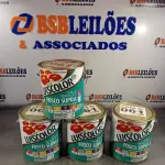 LOTE 061 - 04 - LATAS TINTA ACRÍLICA SUPRA LUKSCOLOR PREMIUM BRANCO 3,6L (NO ESTADO, NÃO SABEMOS SE FUNCIONA. LEILÃO NÃO TEM GARANTIA E NEM DEVOLUÇÃO, SUJEITO A POSSÍVEIS AVARIAS VISÍVEIS/OCULTAS E/OU AUSÊNCIA DE COMPONENTES)
