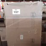 LOTE 157 - 01 - BERÇO AMERICANO BRANCO MADEIRA MDF CLEAN (NO ESTADO, NÃO SABEMOS SE FUNCIONA. LEILÃO NÃO TEM GARANTIA E NEM DEVOLUÇÃO, SUJEITO A POSSÍVEIS AVARIAS VISÍVEIS/OCULTAS E/OU AUSÊNCIA DE COMPONENTES)