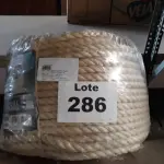 LOTE 286 - 220 METROS CORDA SISAL 18MM (NO ESTADO, NÃO SABEMOS SE FUNCIONA. LEILÃO NÃO TEM GARANTIA E NEM DEVOLUÇÃO, SUJEITO A POSSÍVEIS AVARIAS VISÍVEIS/OCULTAS E/OU AUSÊNCIA DE COMPONENTES)