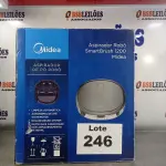 LOTE 246 - 01 - ASPIRADOR ROBÔ MIDEA SMART BRUSH (NO ESTADO, NÃO SABEMOS SE FUNCIONA. LEILÃO NÃO TEM GARANTIA E NEM DEVOLUÇÃO, SUJEITO A POSSÍVEIS AVARIAS VISÍVEIS/OCULTAS E/OU AUSÊNCIA DE COMPONENTES)