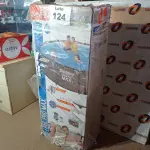 LOTE 124 - 01 - PISCINA ESTRUTURAL 9150L CIRCULAR DELUXE 220V + ESCADA (NO ESTADO, NÃO SABEMOS SE FUNCIONA. LEILÃO NÃO TEM GARANTIA E NEM DEVOLUÇÃO, SUJEITO A POSSÍVEIS AVARIAS VISÍVEIS/OCULTAS E/OU AUSÊNCIA DE COMPONENTES)