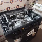 LOTE 096 - 01 - FOGÃO DE PISO SUGGAR COOK 5 QUEIMADORES PRETO BIVOLT (NO ESTADO, NÃO SABEMOS SE FUNCIONA. LEILÃO NÃO TEM GARANTIA E NEM DEVOLUÇÃO, SUJEITO A POSSÍVEIS AVARIAS VISÍVEIS/OCULTAS E/OU AUSÊNCIA DE COMPONENTES)