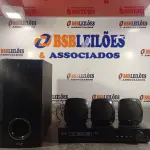 LOTE 253 - 01 - HOME THEATER LG (NO ESTADO, NÃO SABEMOS SE FUNCIONA. LEILÃO NÃO TEM GARANTIA E NEM DEVOLUÇÃO, SUJEITO A POSSÍVEIS AVARIAS VISÍVEIS/OCULTAS E/O  AUSÊNCIA DE COMPONENTES)