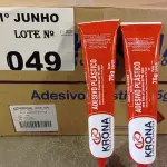 LOTE 049 - 02 CAIXAS COM BISNAGAS DE ADESIVO PLÁSTICO PARA TUBOS E CONEXÕES DE PVC RÍGIDO 75G 30 UNIDADES CADA. (NO ESTADO, LEILÃO NÃO TEM GARANTIA E NEM DEVOLUÇÃO, SUJEITO A POSSÍVEIS AVARIAS VISÍVEIS/OCULTAS E/OU AUSÊNCIA DE COMPONENTES).