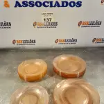 LOTE 137 - 12 PRATOS DE JANTAR E 12 PRATOS PARA SOBREMESA (NO ESTADO, NÃO SABEMOS SE FUNCIONA. LEILÃO NÃO TEM GARANTIA E NEM DEVOLUÇÃO).