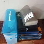 LOTE 081 - 01 LOTE COM PASTAS PARA DOCUMENTOS (NO ESTADO, NÃO SABEMOS SE FUNCIONA. LEILÃO NÃO TEM GARANTIA E NEM DEVOLUÇÃO).