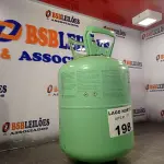 LOTE 198 - 01 BOTIJÃO DE GÁS R22 PARA AR-CONDICIONADOS (NO ESTADO, NÃO SABEMOS SE FUNCIONA. LEILÃO NÃO TEM GARANTIA E NEM DEVOLUÇÃO).