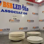 LOTE 136 - 14 PRATOS PARA SOBREMESA (NO ESTADO, NÃO SABEMOS SE FUNCIONA. LEILÃO NÃO TEM GARANTIA E NEM DEVOLUÇÃO).