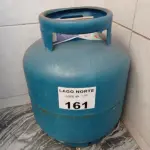 LOTE 161 - 01 BOTIJÃO DE GÁS 13KG VAZIO (NO ESTADO, NÃO SABEMOS SE FUNCIONA. LEILÃO NÃO TEM GARANTIA E NEM DEVOLUÇÃO).
