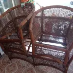 LOTE 244 - 03 CADEIRAS EM FIBRA SINTÉTICAS (NO ESTADO, NÃO SABEMOS SE FUNCIONA. LEILÃO NÃO TEM GARANTIA E NEM DEVOLUÇÃO).