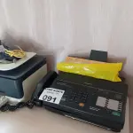 LOTE 091 - 01 IMPRESSORA HP OFFICEJET J4660 E 01 FAX PANASONIC KX F50 (NO ESTADO, NÃO SABEMOS SE FUNCIONA. LEILÃO NÃO TEM GARANTIA E NEM DEVOLUÇÃO).