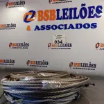 LOTE 034 - 01 LOTE COM VÁRIOS RETALHOS DE CABO DE AÇO. (NO ESTADO, LEILÃO NÃO TEM GARANTIA E NEM DEVOLUÇÃO, SUJEITO A POSSÍVEIS AVARIAS VISÍVEIS/OCULTAS E/OU AUSÊNCIA DE COMPONENTES).