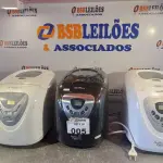 LOTE 005 - 03 PANIFICADORAS MULTIPANE MARCAS E MODELOS DIVERSOS. (NO ESTADO, LEILÃO NÃO TEM GARANTIA E NEM DEVOLUÇÃO, SUJEITO A POSSÍVEIS AVARIAS VISÍVEIS/OCULTAS E/OU AUSÊNCIA DE COMPONENTES).